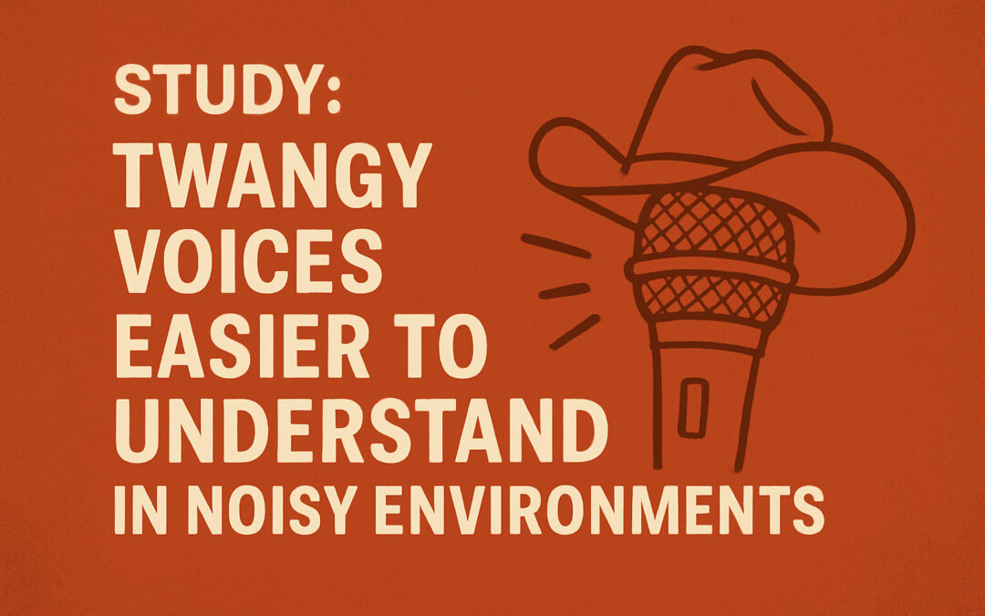 Study Says Twangy Voices Cut Through Noise Better—Especially for Women