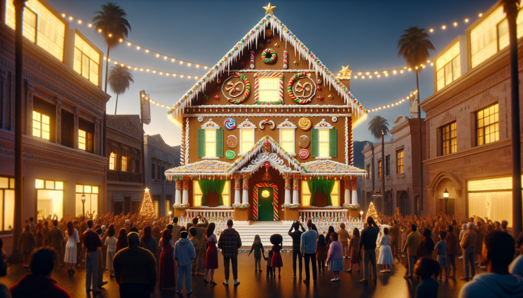 Giant Gingerbread McCallister House Celebrates Holidays
