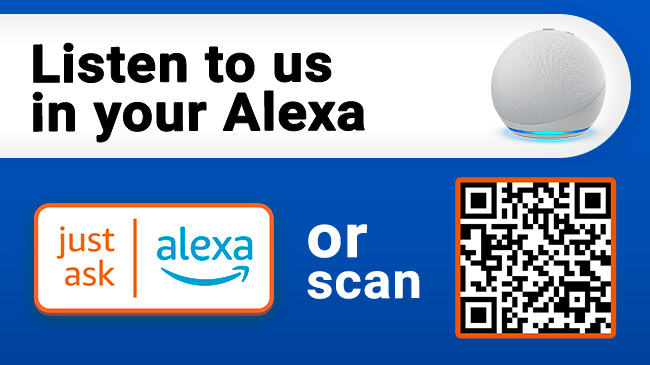 Listen to us in your Alexa